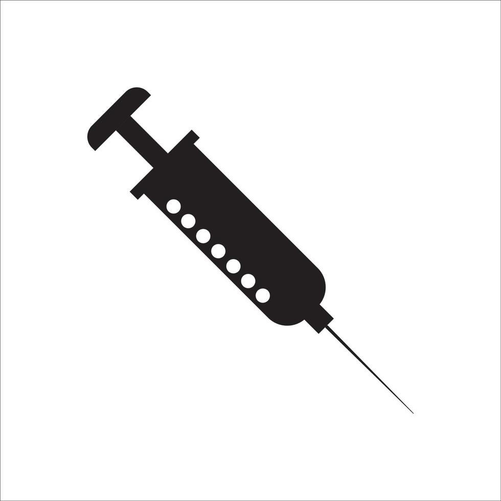 syringe icon logo vector design