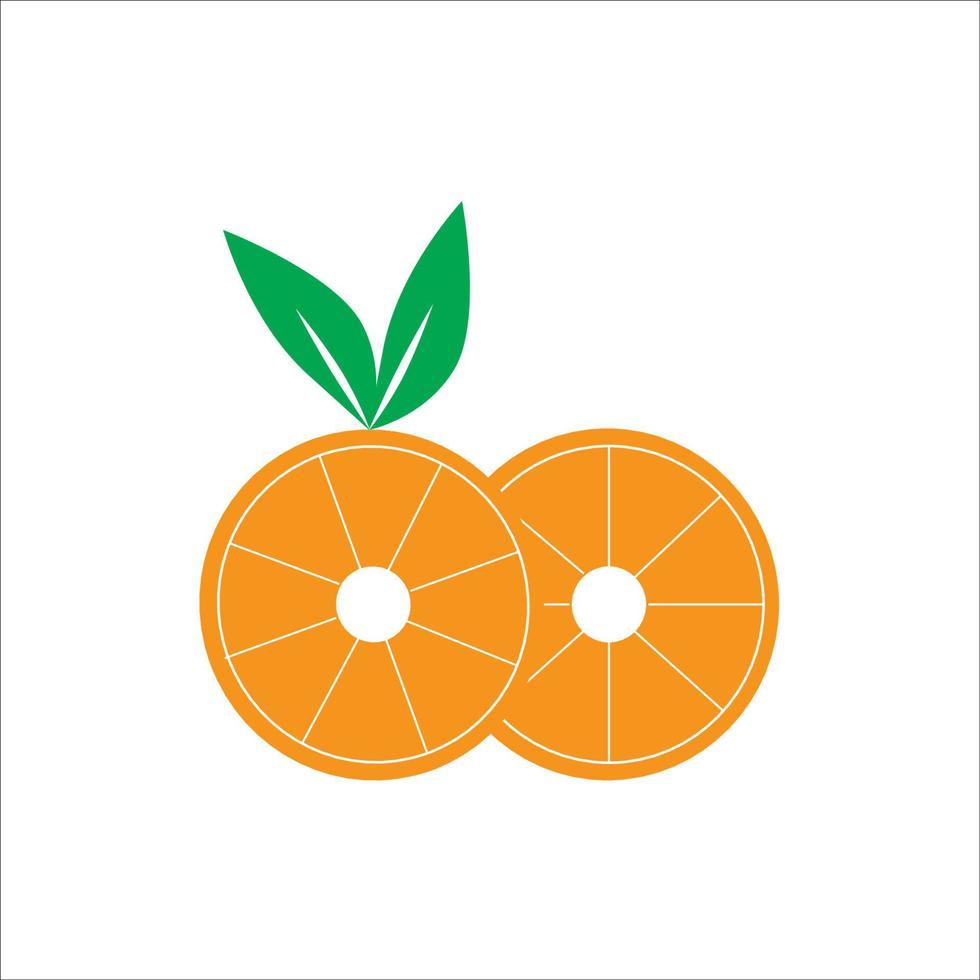 orange icon logo design vector