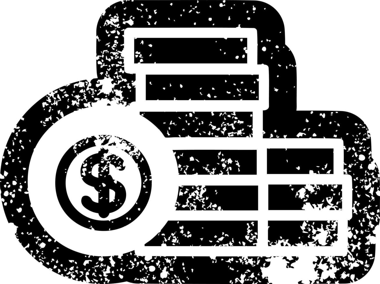 stacked money icon vector