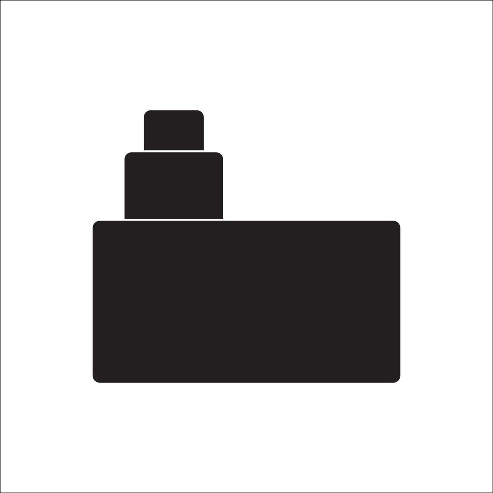 perfume bottle icon logo vector design