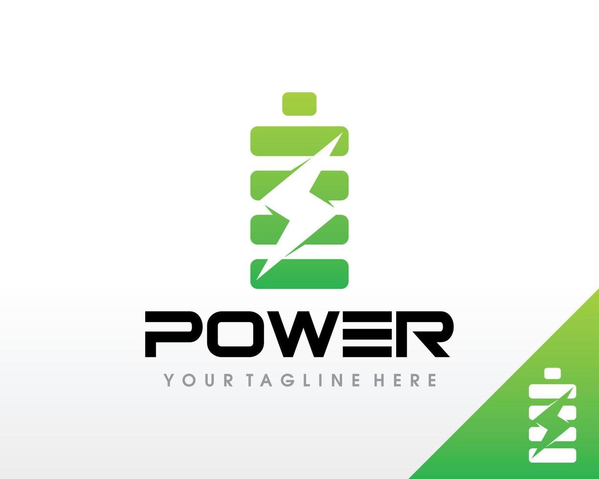 Battery logo design. Electric Car Charger Station Logo design vector