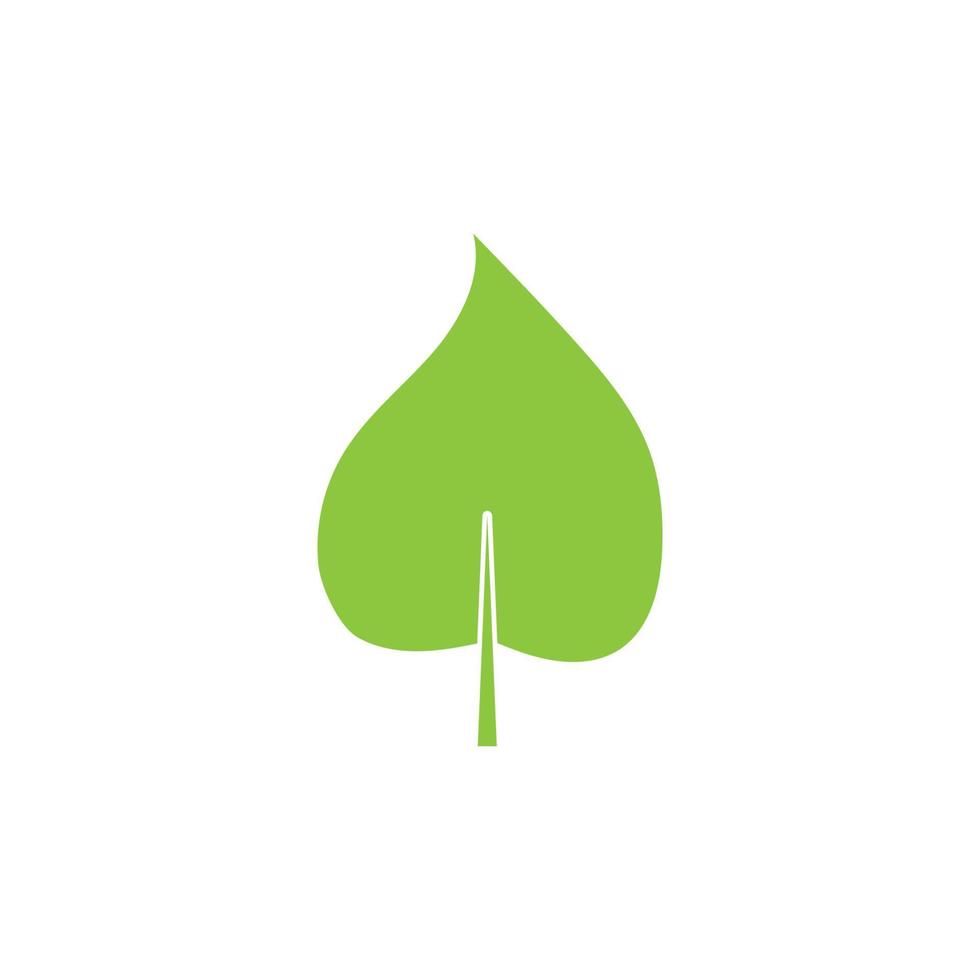 logotipos de vector de elemento de naturaleza de ecología de hoja de árbol verde