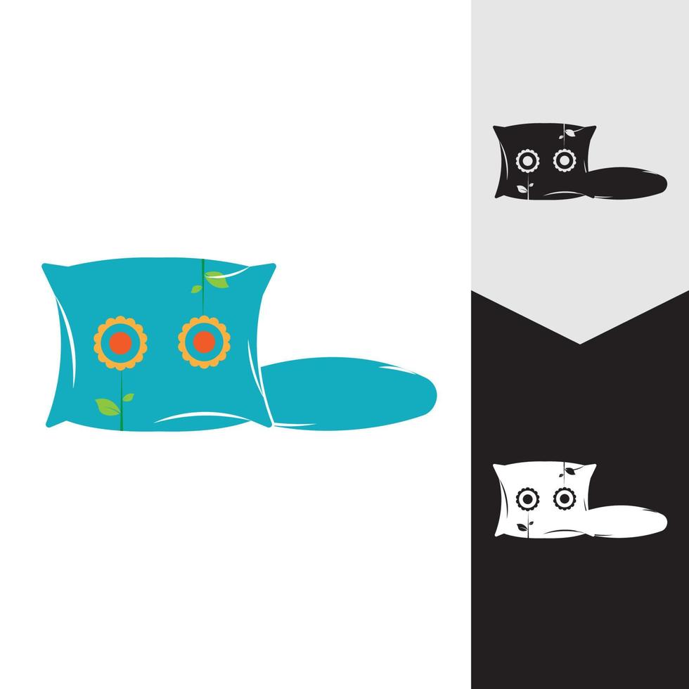 plantilla de icono de vector de logotipo de almohada