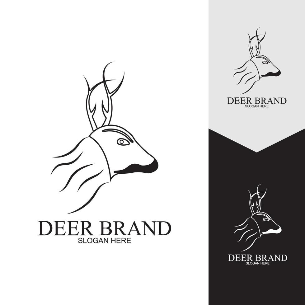 Deer vector icon illustration design