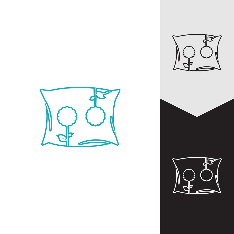 Pillow Logo Vector Icon template