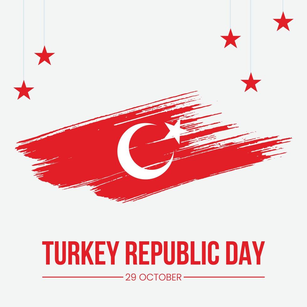 Turkish Republic Day vector