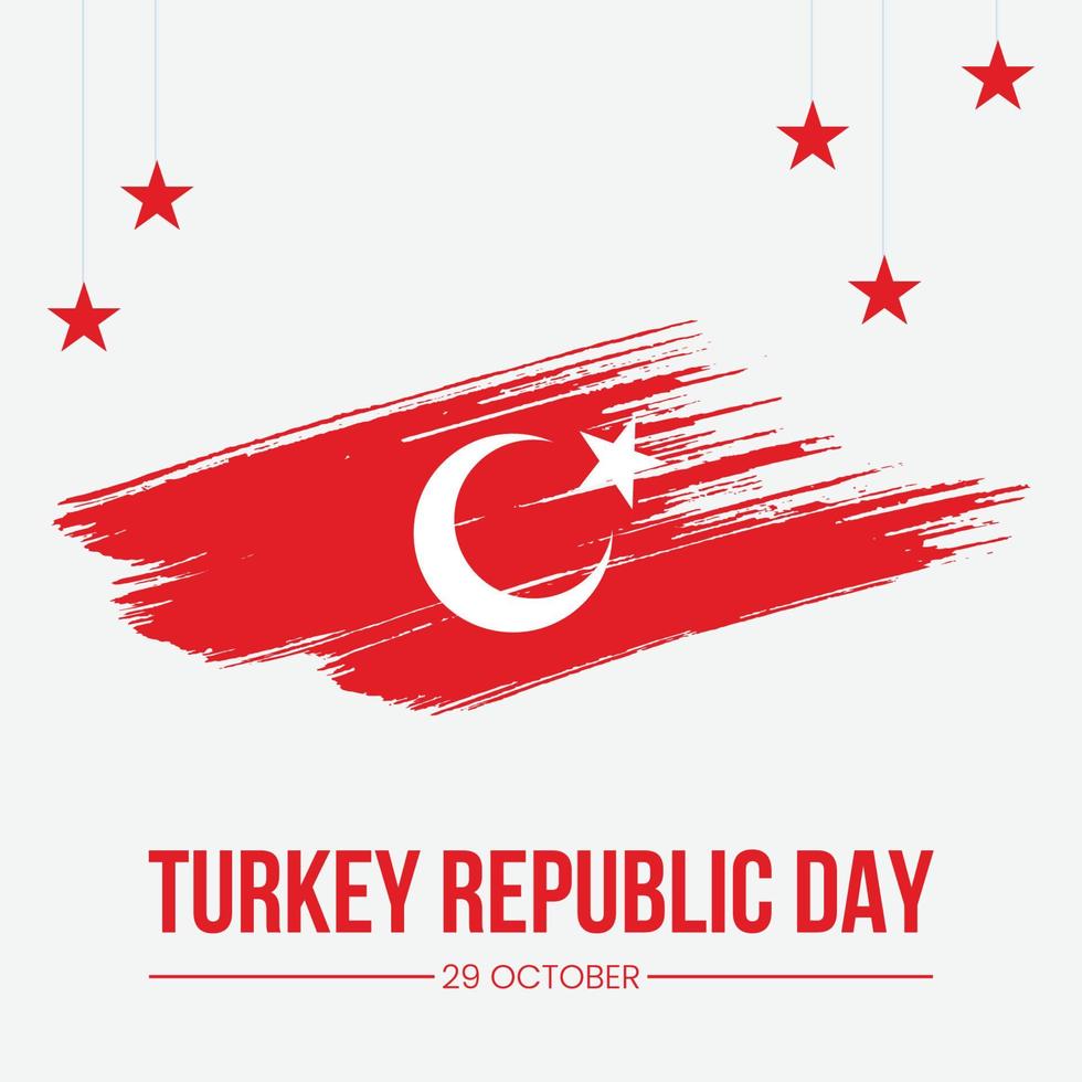 Turkish Republic Day vector