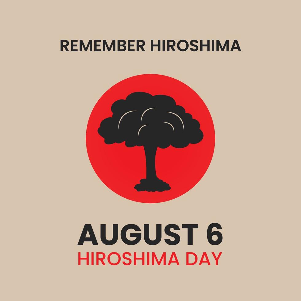 hiroshima day vector design