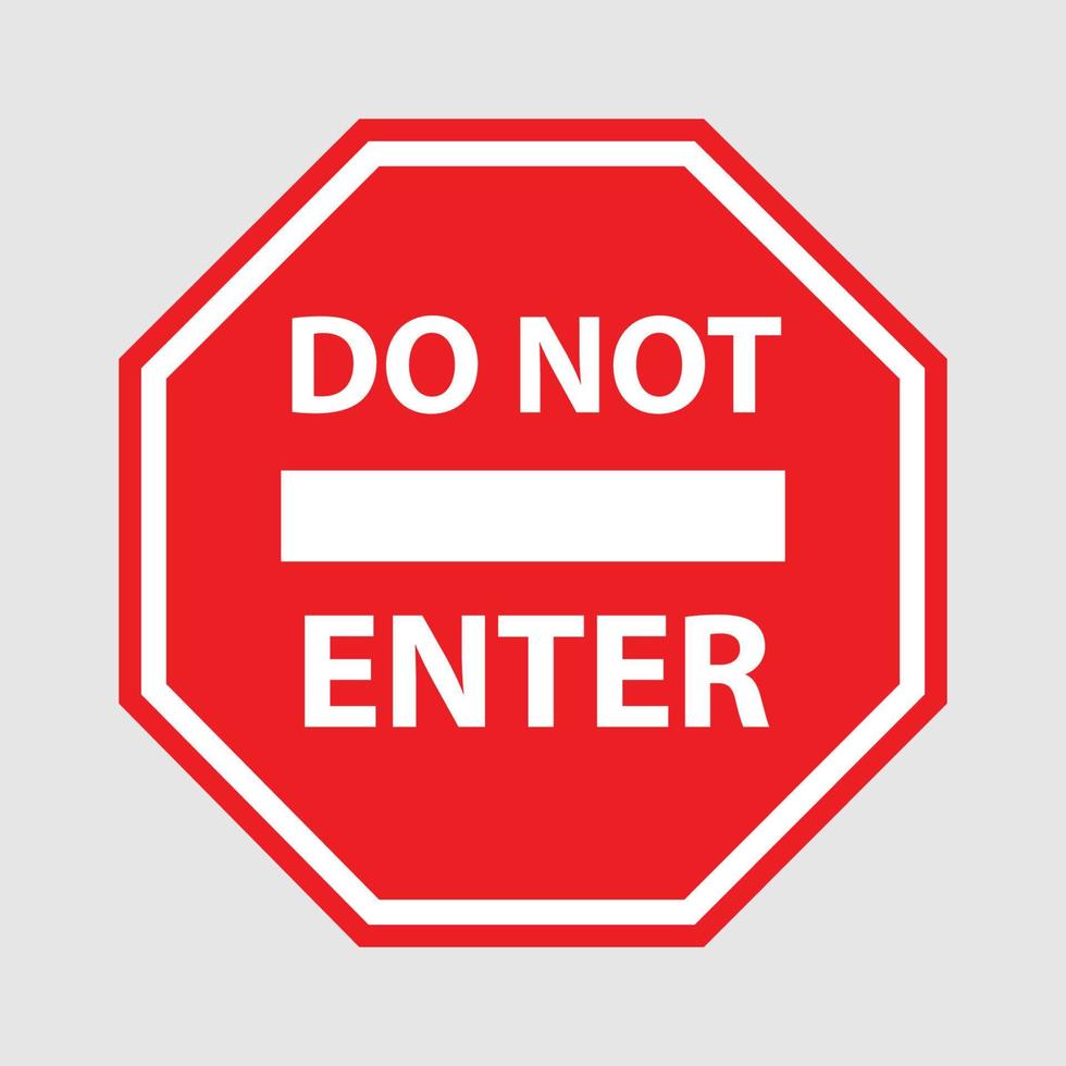 Warning and stop sign design vector