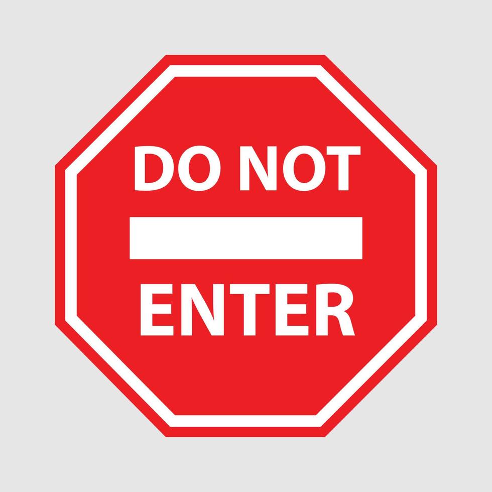 Warning and stop sign design vector