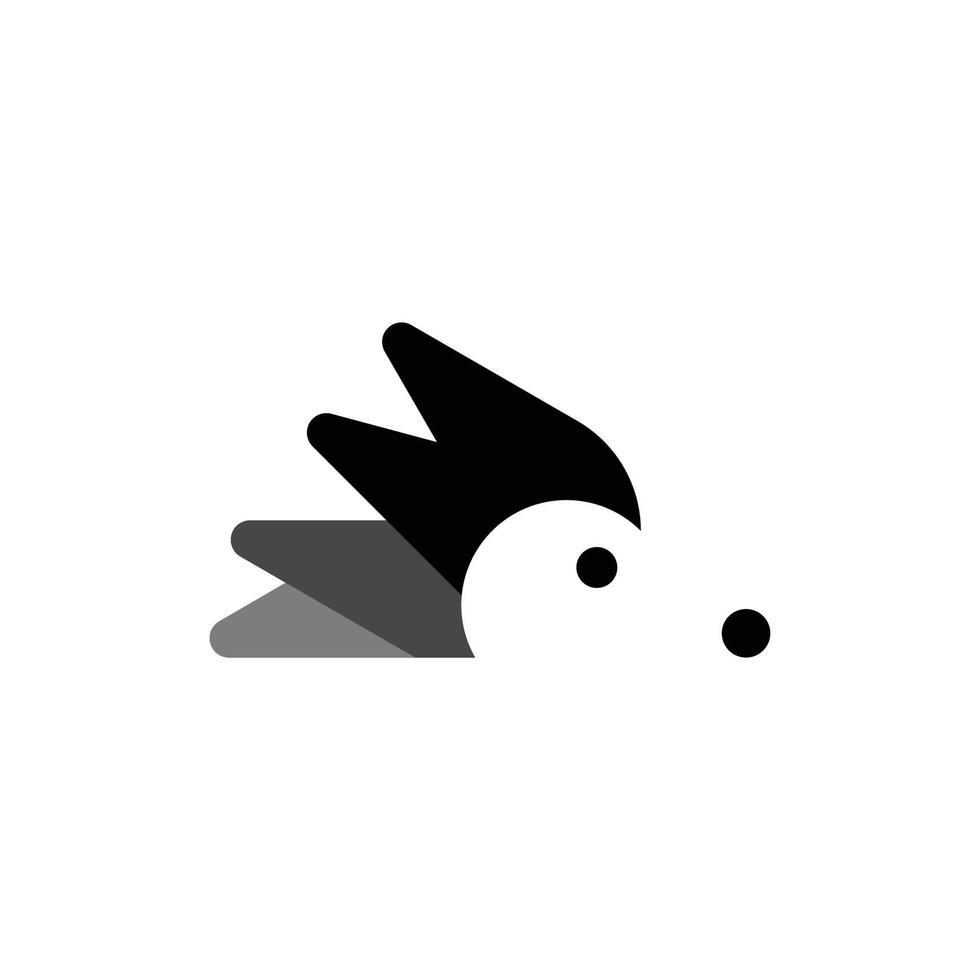 Hedgehog Animal Minimalist Modern Logo vector