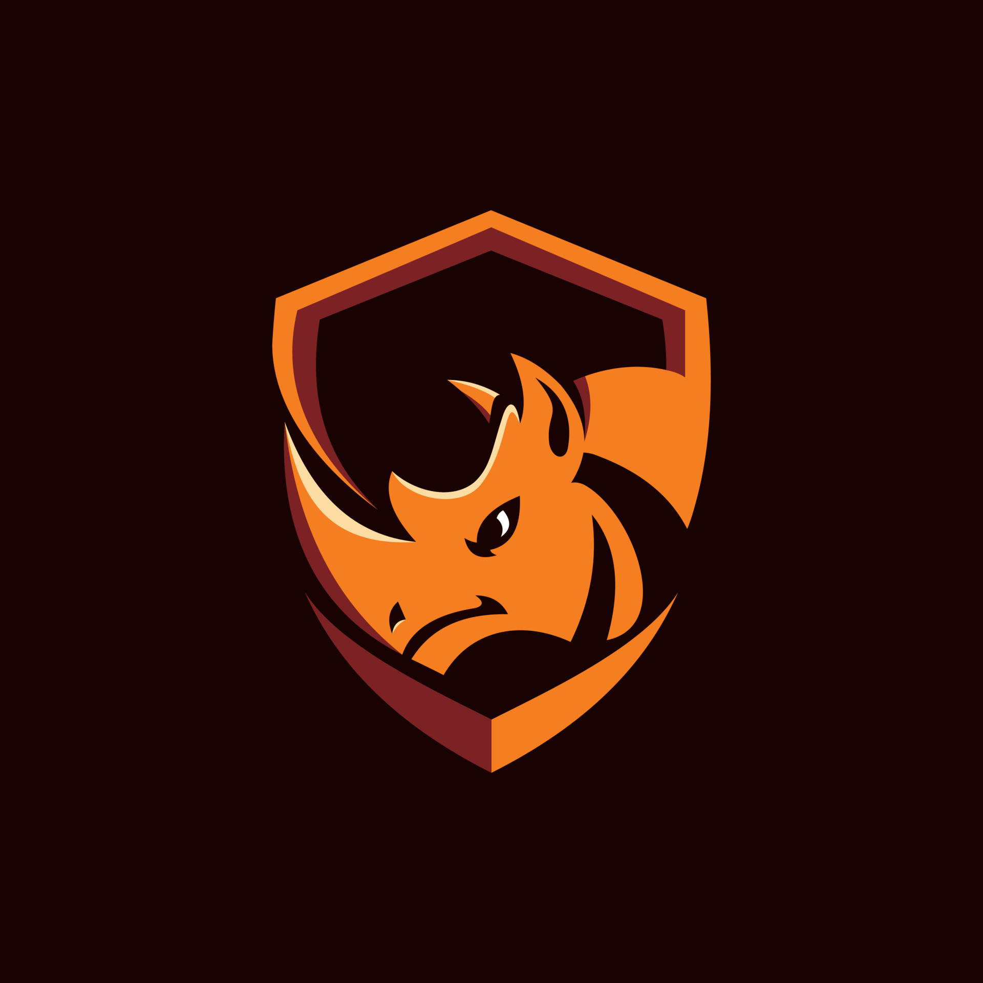 Rhino Shield Animal Modern Logo 10605527 Vector Art at Vecteezy