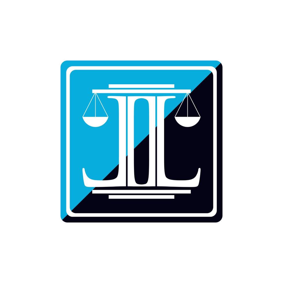 Letter LL Law Firm Creative Logo vector