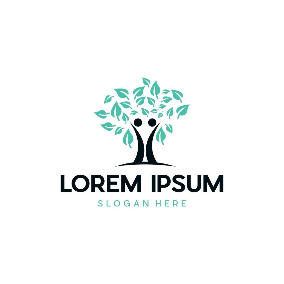 Human Family Tree Nature Ecology Logo vector