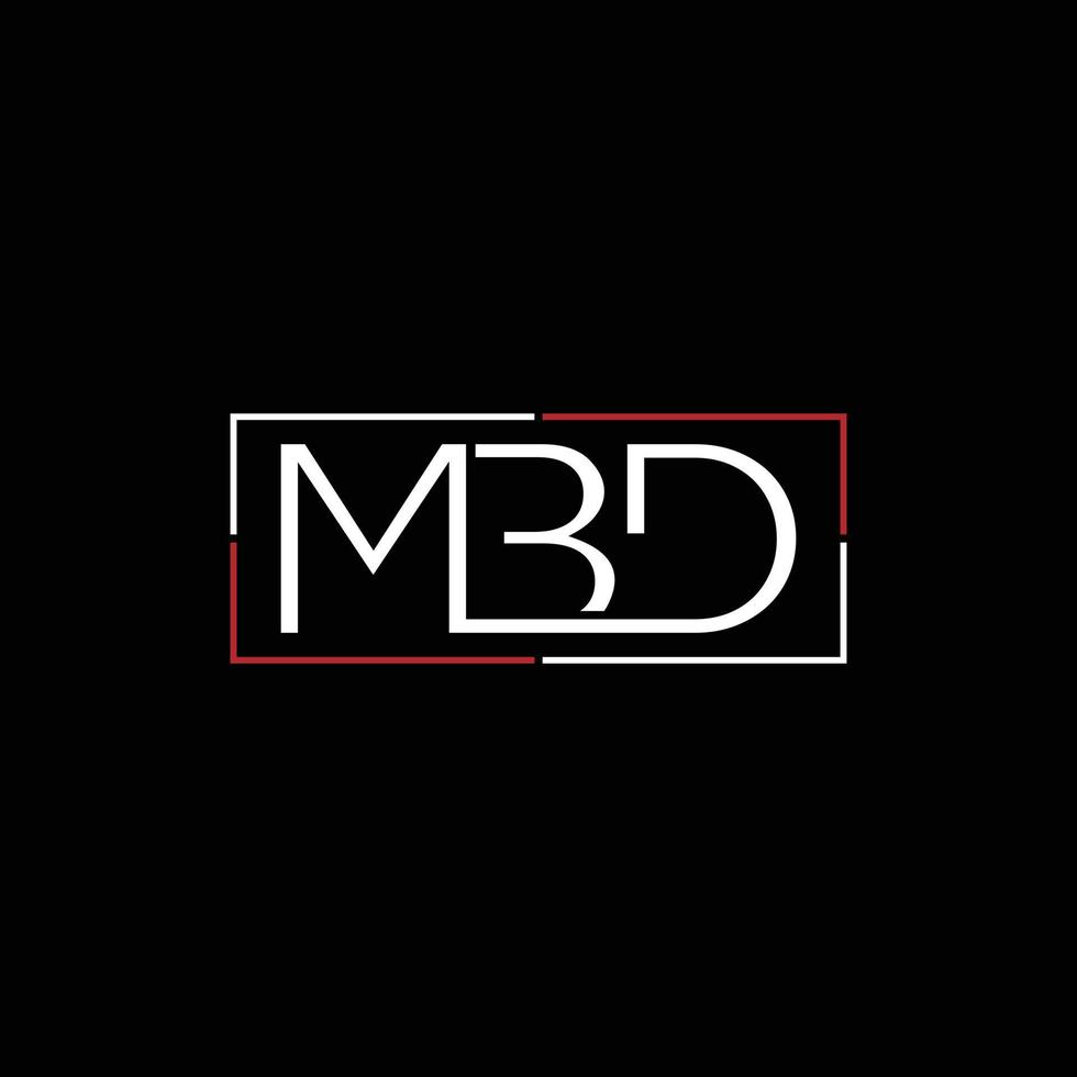 Letter MBD Creative Business Logo vector