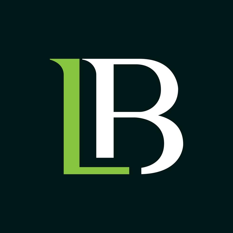 logotipo de empresa de monograma de letra lb vector