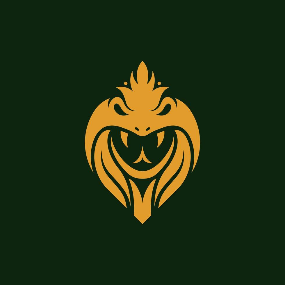Head Cobra Ornament Luxury Creative Logo vector