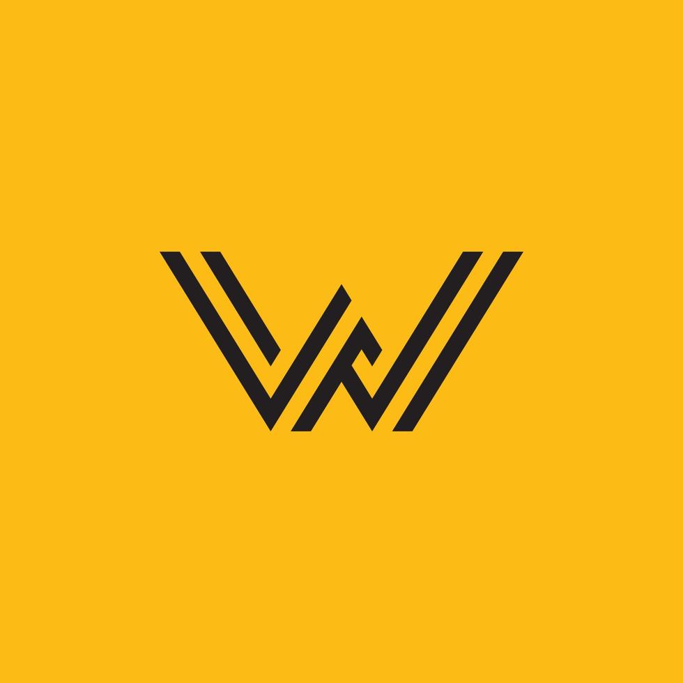W Logo Design and template. Creative W icon initials based Letters in vector. vector