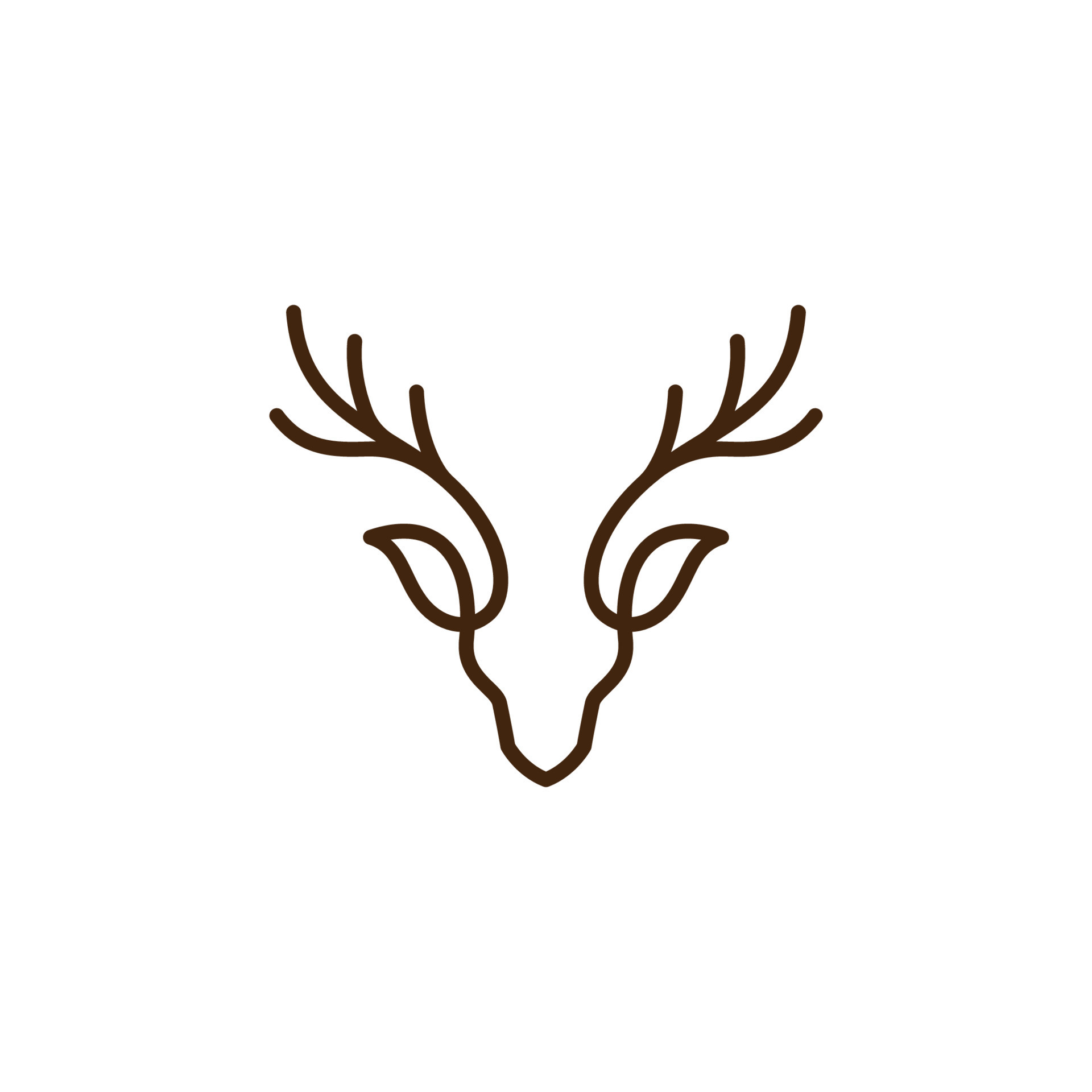 Deer head creative logo design vector 10606616 Vector Art at Vecteezy