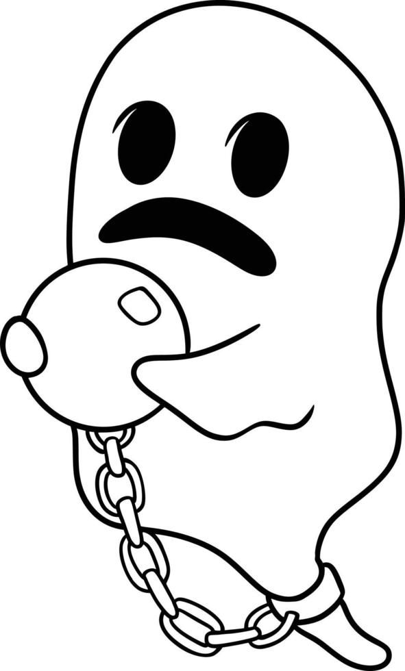 Funny Halloween Ghost vector