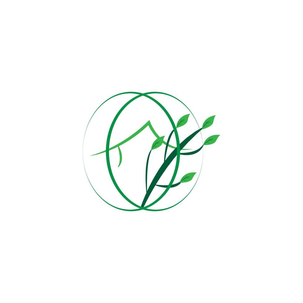 vector de ilustración de icono de casa verde