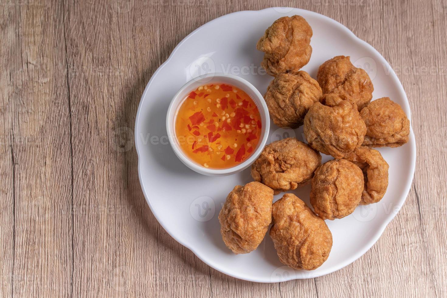 Crispy Fish Balls with Sweet and Spicy Dipping Sauce photo
