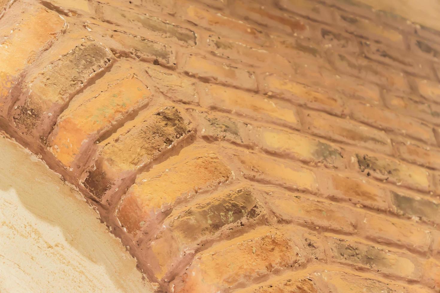 fragment of brick wall in orient style room. photo