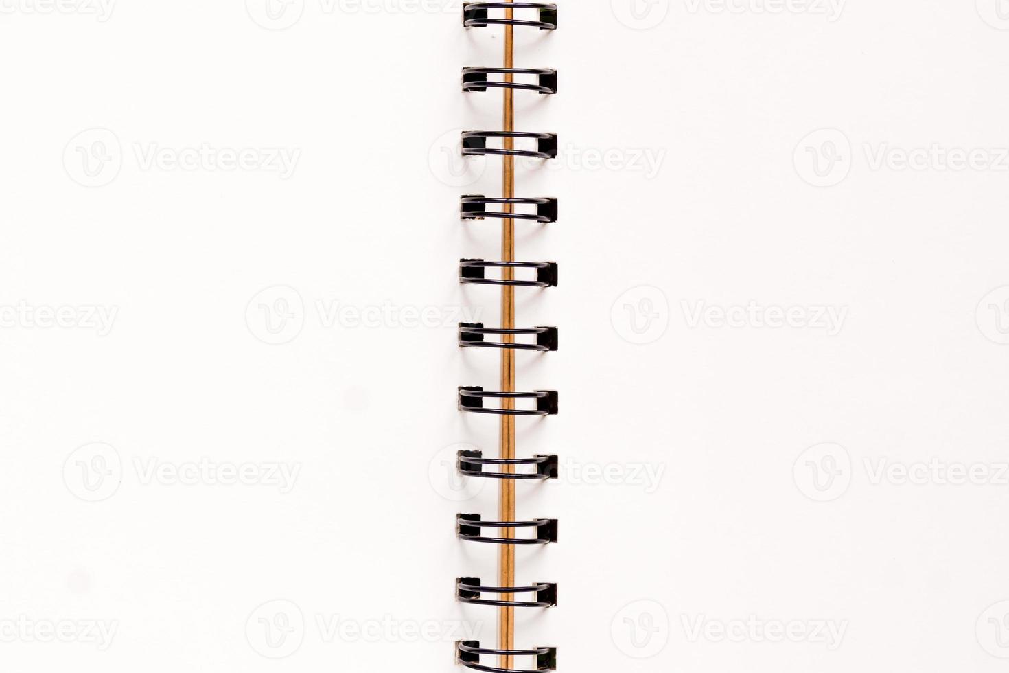 Clean note book for goals and resolutions. mockup for your design. Spiral note book background. photo