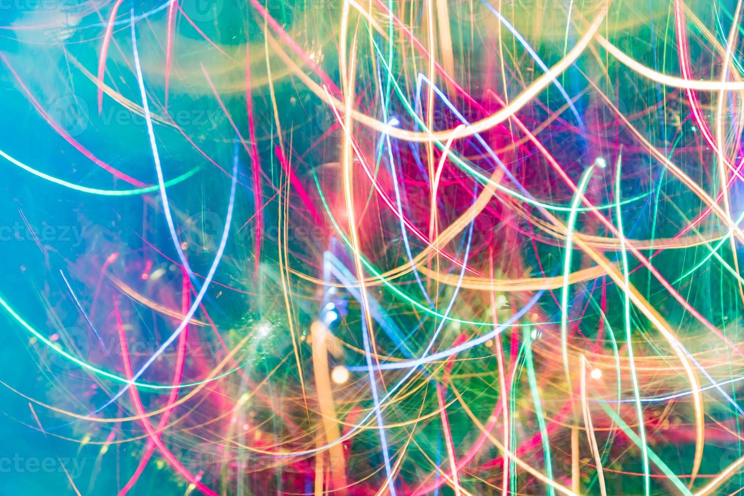 Multicolor bokeh moving blur background photo