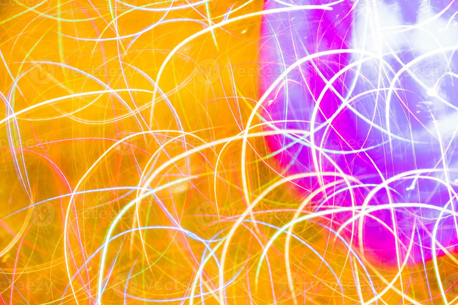 Long exposure neon lights texture. Abstract colourfull neon light. photo