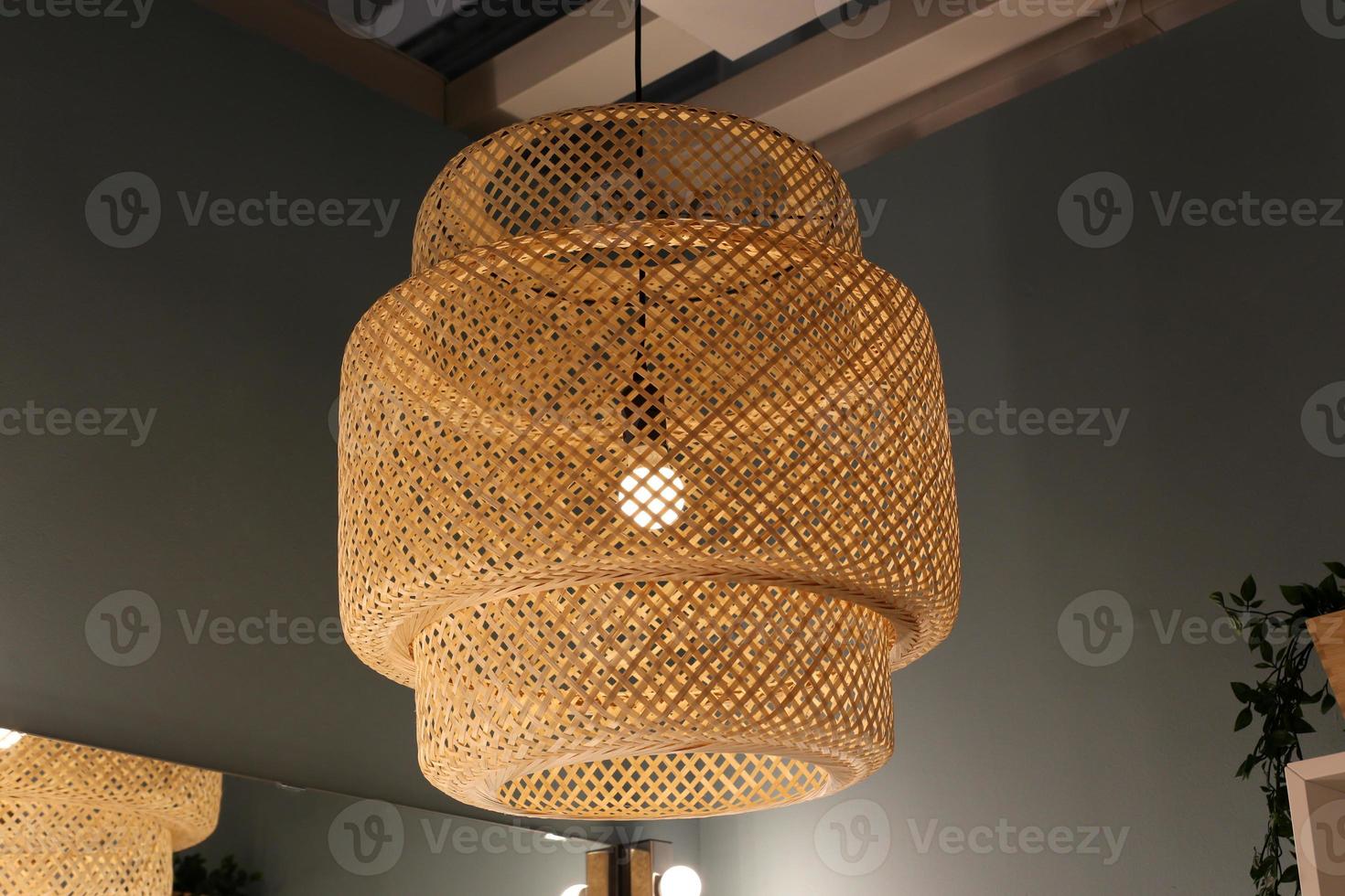 A lantern to illuminate the space at night. photo