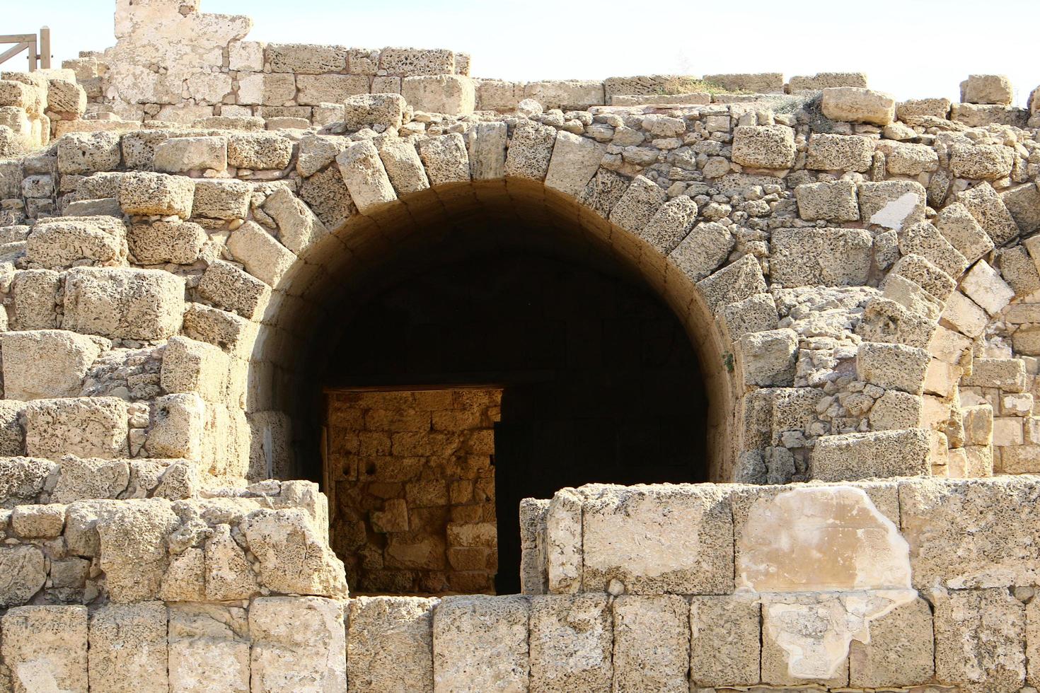 Caesarea Israel November 21, 2019. The ruins of an ancient city on the Mediterranean Sea in Israel. photo