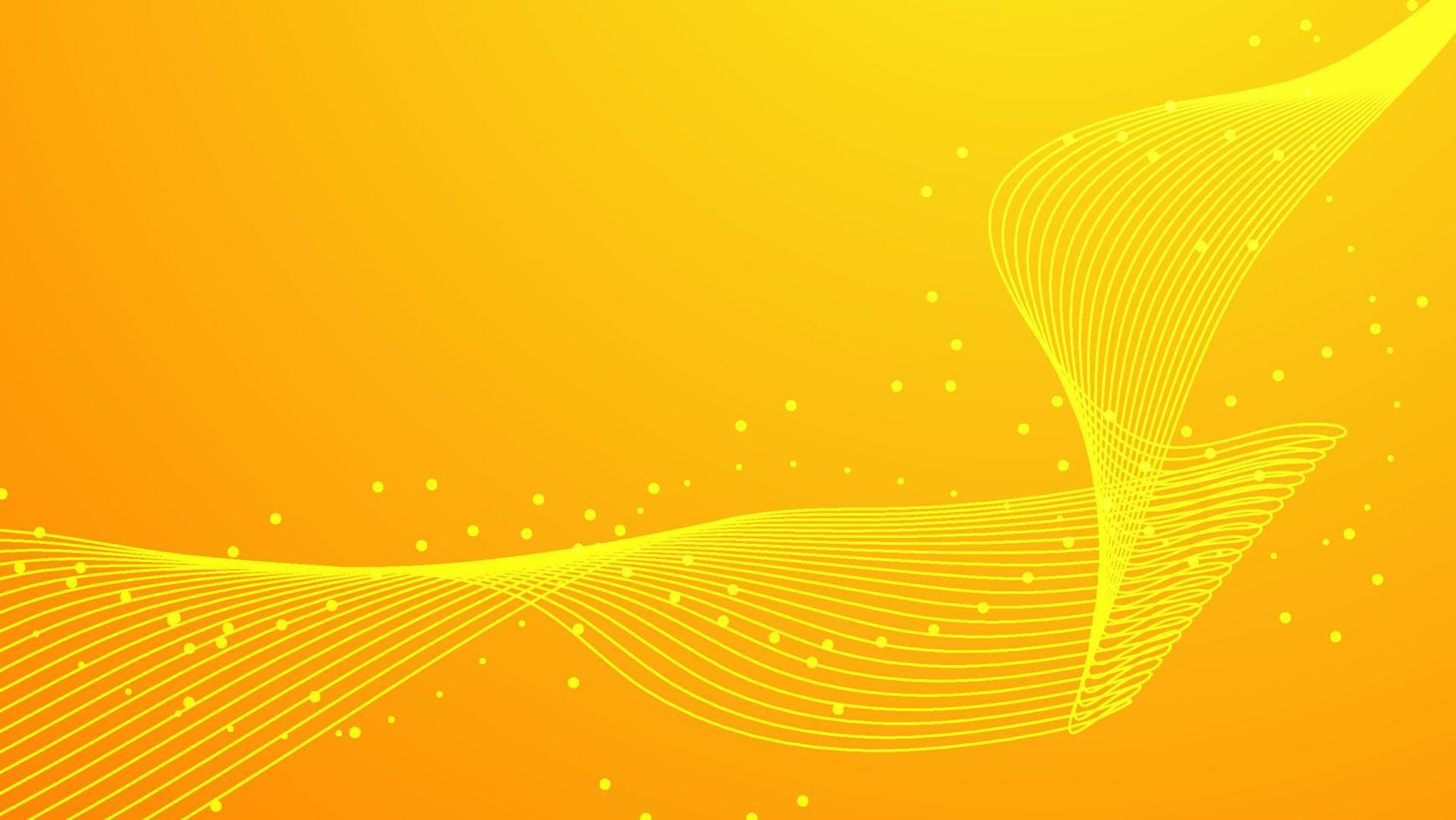 abstract smooth curve line on yellow gradient lighting color background f vector