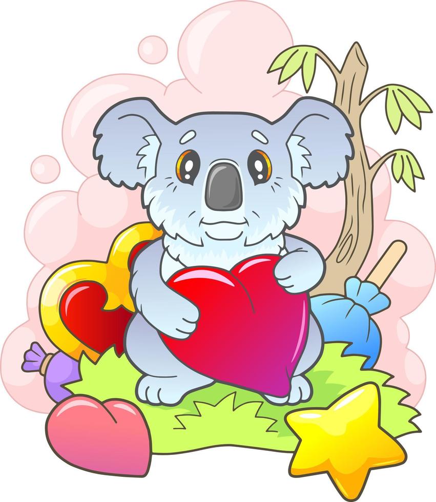 lindo pequeño koala vector