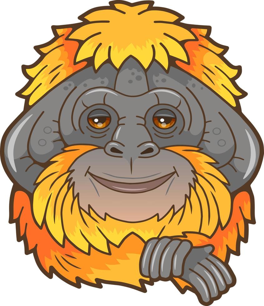 cute little monkey vector