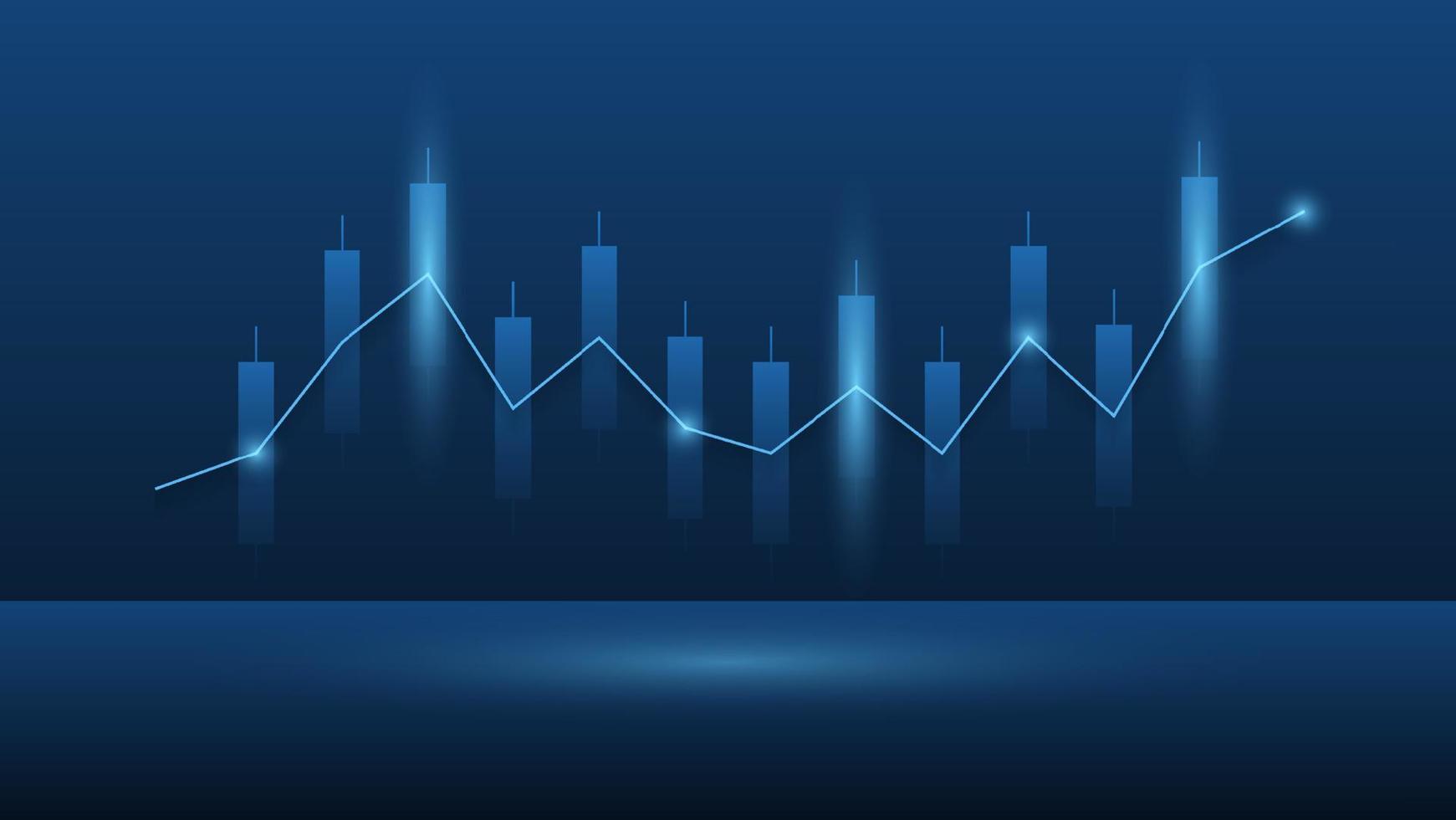 bar chartshow stock market price or financial investment profit. business management background concept vector