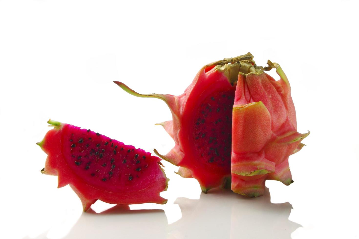 red dragon fruit or pitaya. photo