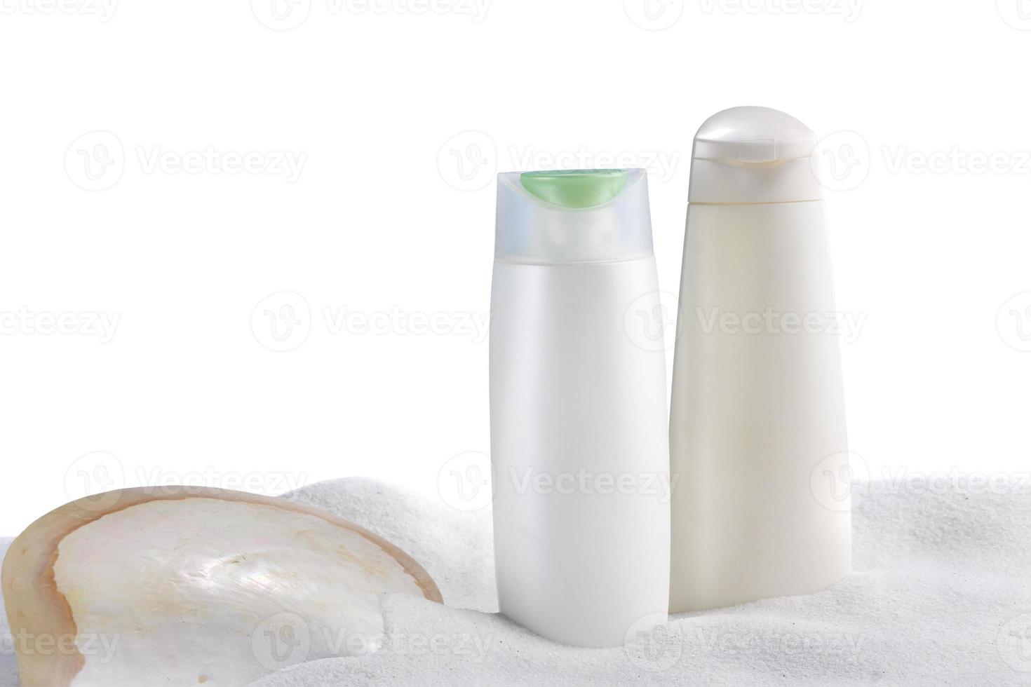 blank bottle on white background. photo