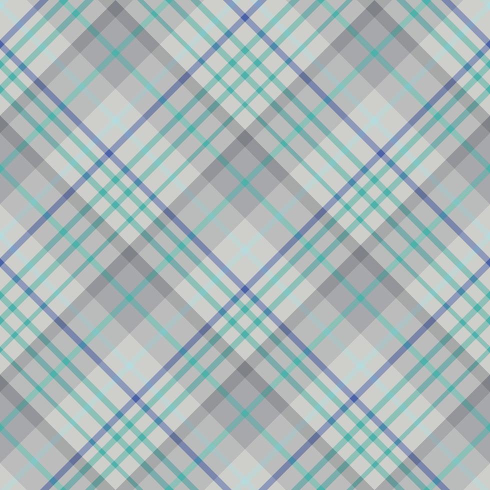 Seamless pattern in light grey and dark blue colors for plaid, fabric, textile, clothes, tablecloth and other things. Vector image. 2