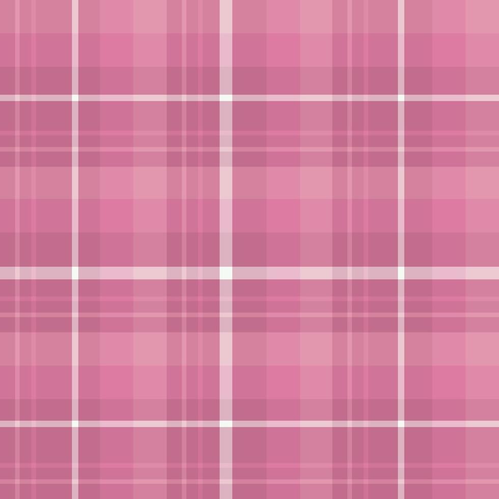 Seamless pattern in interesting pink and white colors for plaid, fabric, textile, clothes, tablecloth and other things. Vector image.