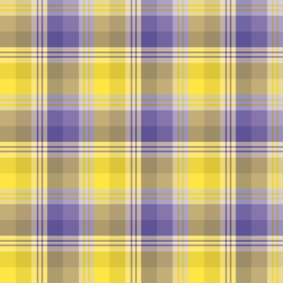 Seamless pattern in fine light and dark yellow and violet colors for plaid, fabric, textile, clothes, tablecloth and other things. Vector image.