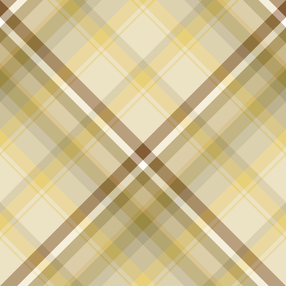 patrón impecable en colores amarillo, marrón y beige claro y oscuro de gran pantano para tela escocesa, tela, textil, ropa, mantel y otras cosas. imagen vectorial 2 vector