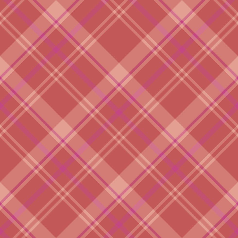 Seamless pattern in lovely red, light orange and bright pink colors colors for plaid, fabric, textile, clothes, tablecloth and other things. Vector image. 2