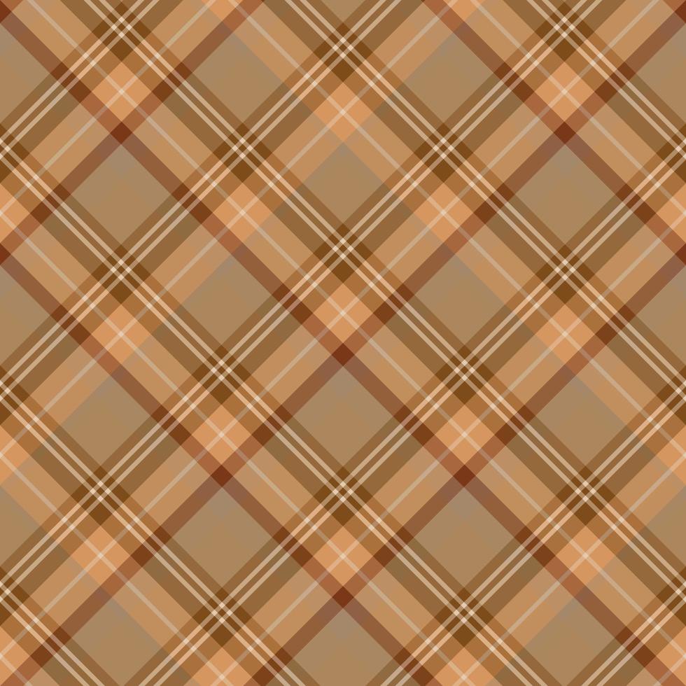 Seamless pattern in great brown colors for plaid, fabric, textile, clothes, tablecloth and other things. Vector image. 2