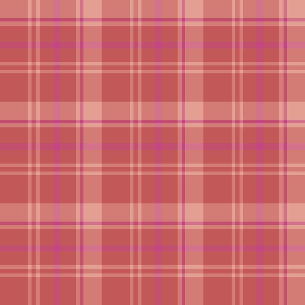 Seamless pattern in lovely red, light orange and bright pink colors for plaid, fabric, textile, clothes, tablecloth and other things. Vector image.