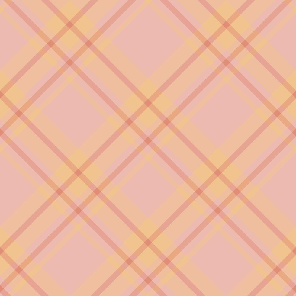 Seamless pattern in magnificent warm pink and yellow colors for plaid, fabric, textile, clothes, tablecloth and other things. Vector image.