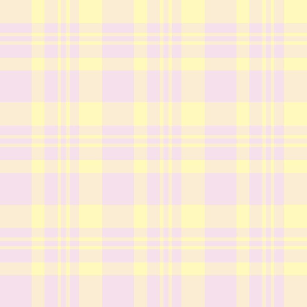Seamless pattern in gentle light pink and yellow colors for plaid, fabric, textile, clothes, tablecloth and other things. Vector image.
