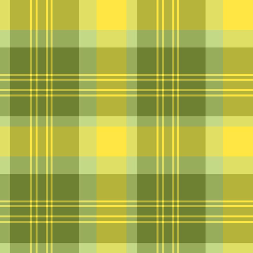 Seamless pattern in great yellow and green colors for plaid, fabric, textile, clothes, tablecloth and other things. Vector image.