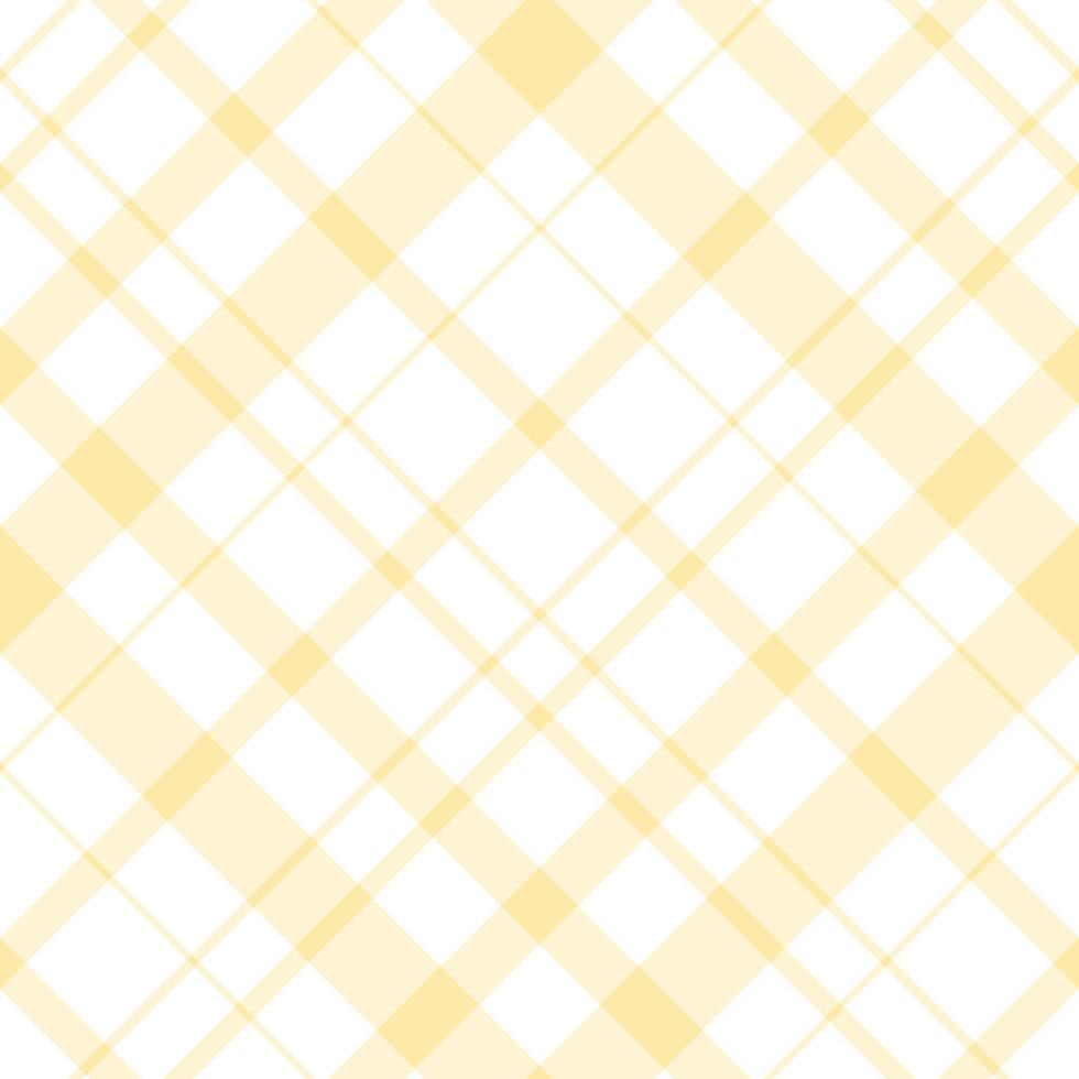 Seamless pattern in fine light yellow and white colors for plaid, fabric, textile, clothes, tablecloth and other things. Vector image. 2