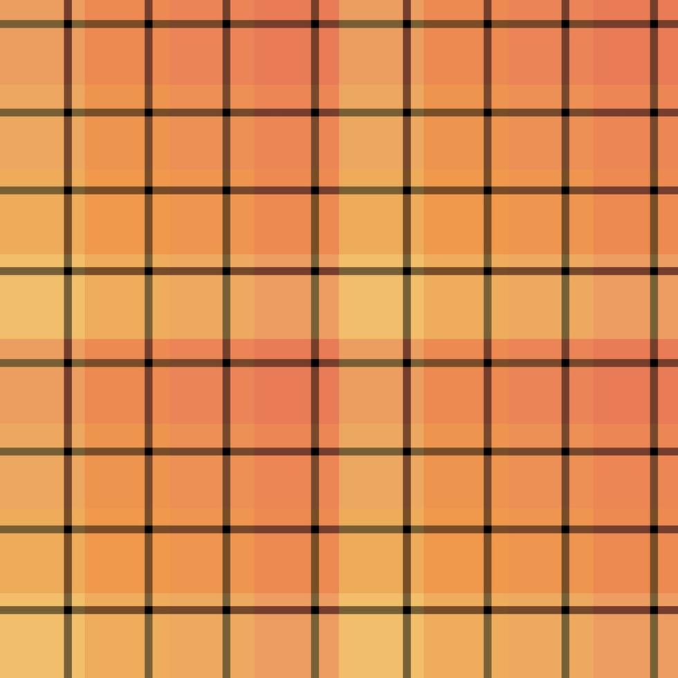 Seamless pattern in great autumn orange and black  colors for plaid, fabric, textile, clothes, tablecloth and other things. Vector image.